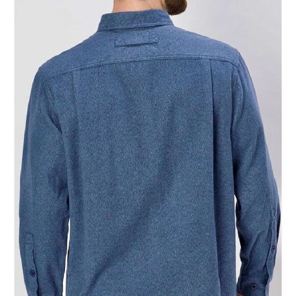 Duluth Trading Co. Men's Blue Ridge Relaxed Fit Jaspe Shirt Large - Picture 2 of 11